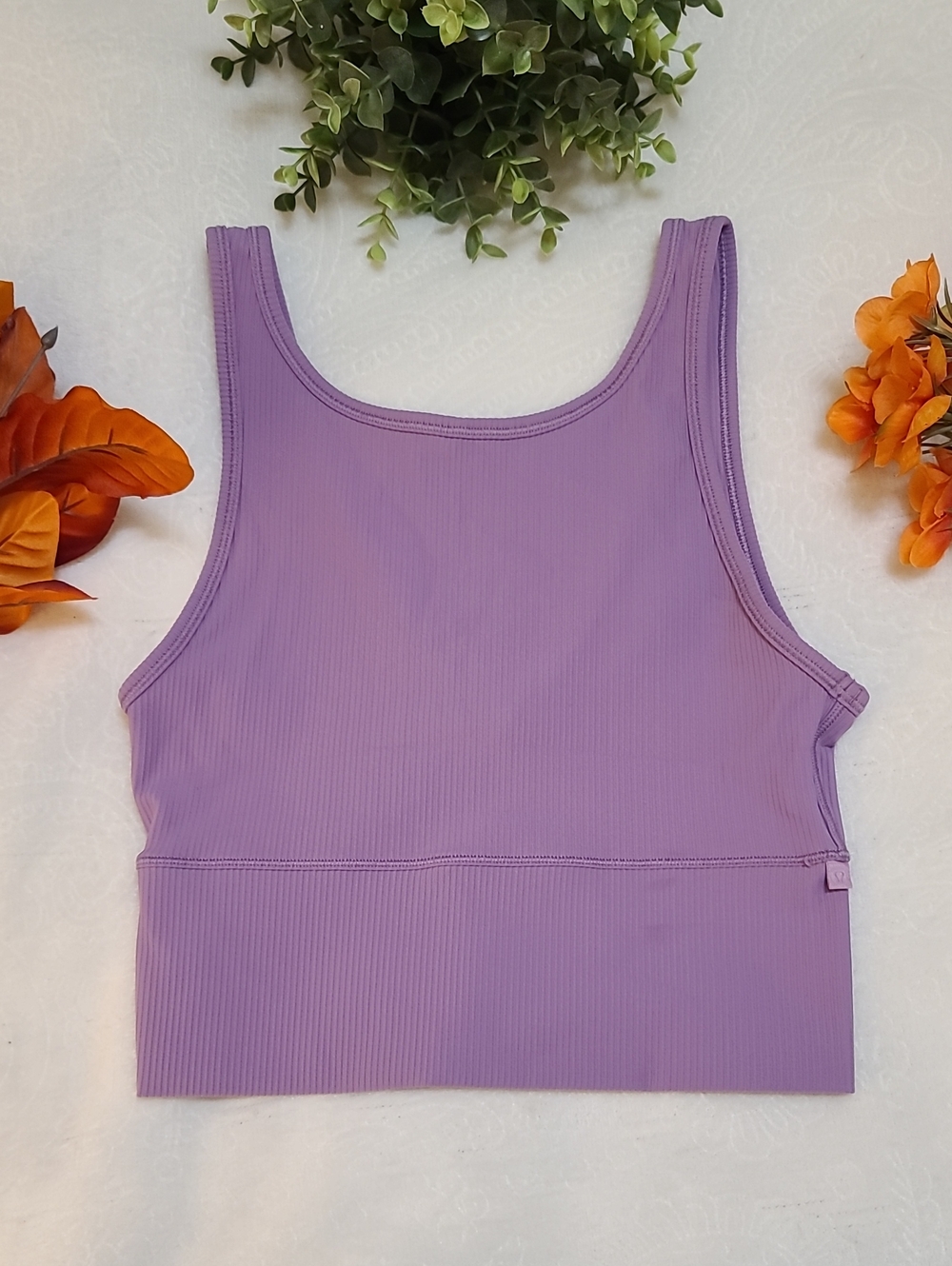 Lululemon Power Pivot Tank Top Ribbed Wisteria Purple Reversible Luxtreme